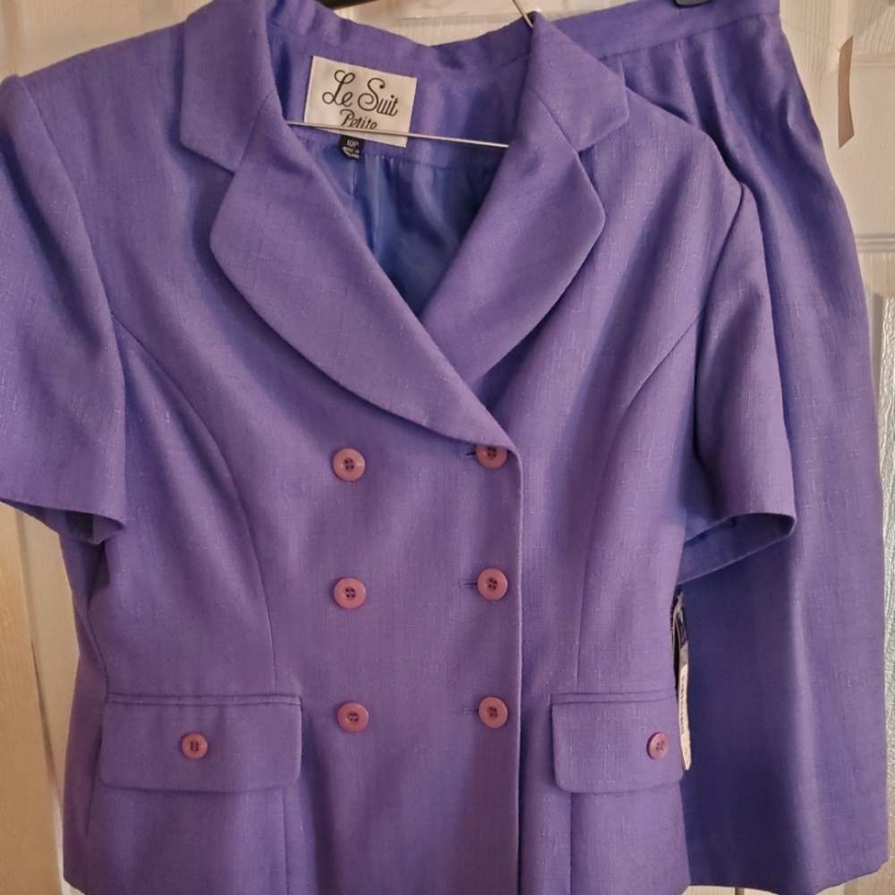 New Purple 2 Pc Skirt Set By Le Suit S 10 P